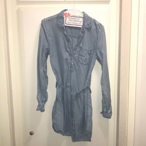 Denim shirt dress